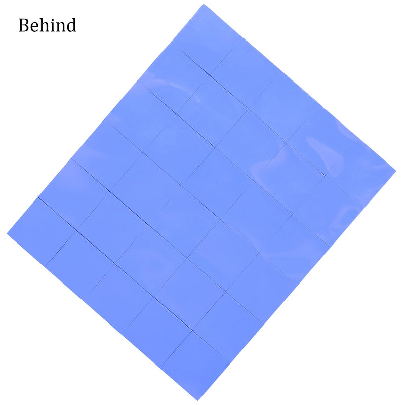 SIXQJZML 30Pcs 15x15x1mm Soft Silicone Thermal Conductive Pads Heatsink IC Chipset Northbridge for CPU GPU Heatsink 15mmx15mm