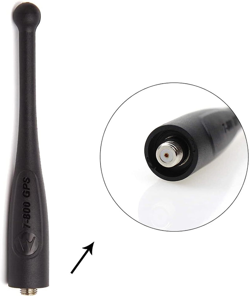 Antenna for Motorola APX 6000 Radio Short Antenna APX 6000XE APX 4000 APX 7000 8000XE Stubby Antenna 764-870 MHz Single Band 7-800 with GPS NAR6595A(4 Pack) 4 Pack