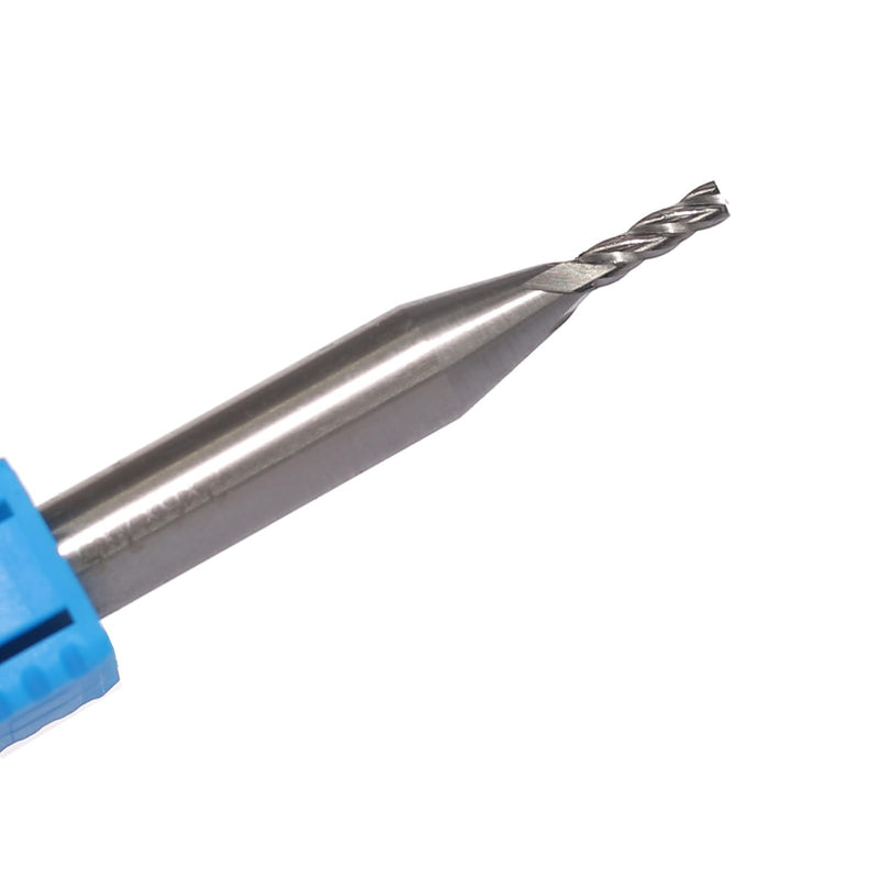 AKYLIN end mill, CNC milling cutter, 6 mm, shank diameter 2 mm, 4-flute end mill, metal, HSS spiral milling cutter for aluminum, wood, etc. 6x2x7mm HSS spiral cutter