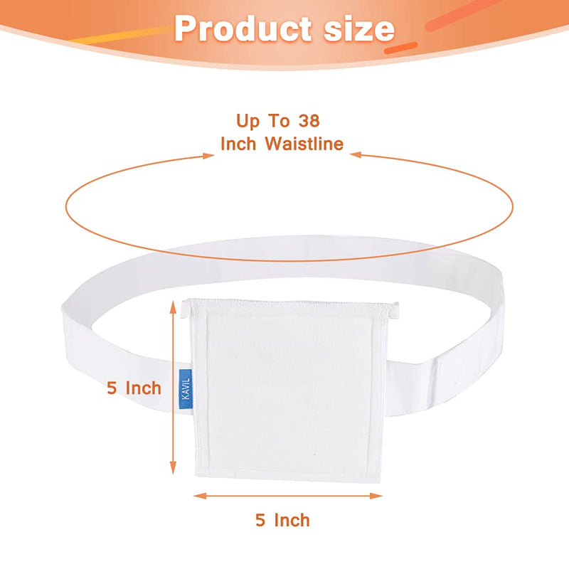 G Tube Holder Belt Feeding Tubes Accessories G Tube Covers Peg Tube Gastrostomy Catheter Pd Dialysis Belt Pads Drainage Medical Abdominal Dialysis For Men Women(28"~37")