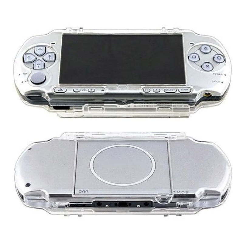 KlsyChry Transparent Hard Shell Case Cover Compatible with PSP 2000/3000, Replacement Protective PSP 2000 3000 Crystal Clear Housing Case