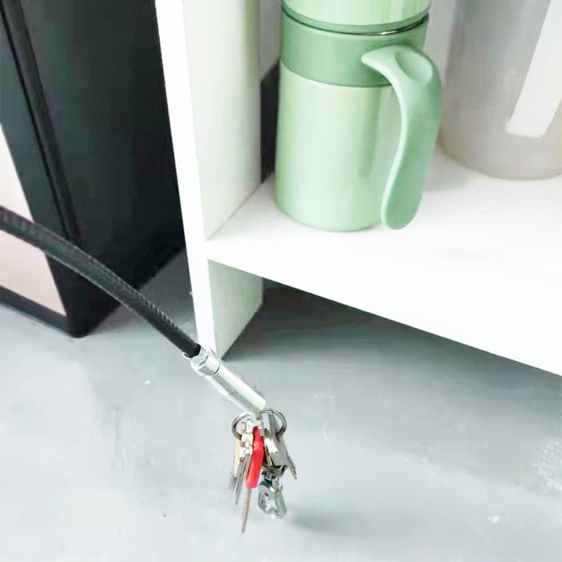 AUSAYE Reaching Assist Tool Pick Up Tool, 24 Inch Retractable Stick with 4 Claws,Snake & Cable Aid, Use to Grab Trash & Unclog Hair from Litter Pick, Home Drains, Sink, Toilet & Clean Dryer Vents