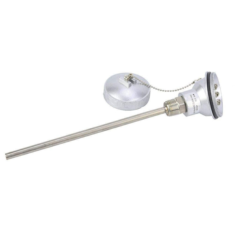 1/2" NPT Thread Thermocouple Terminal Head RTD PT100 Stainless steel Temperature Sensor Probe (200mm) 200mm