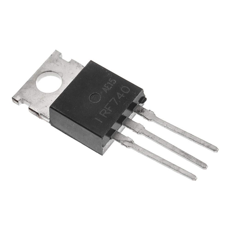Bridgold 10pcs IRF740 IRF740PBF N-Channel MOSFET Transistor, 10 A 400 V,3-Pin TO-220AB