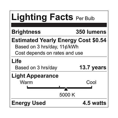 GE LED A15 Refrigerator Freezer Bulb, 4.5W 350L