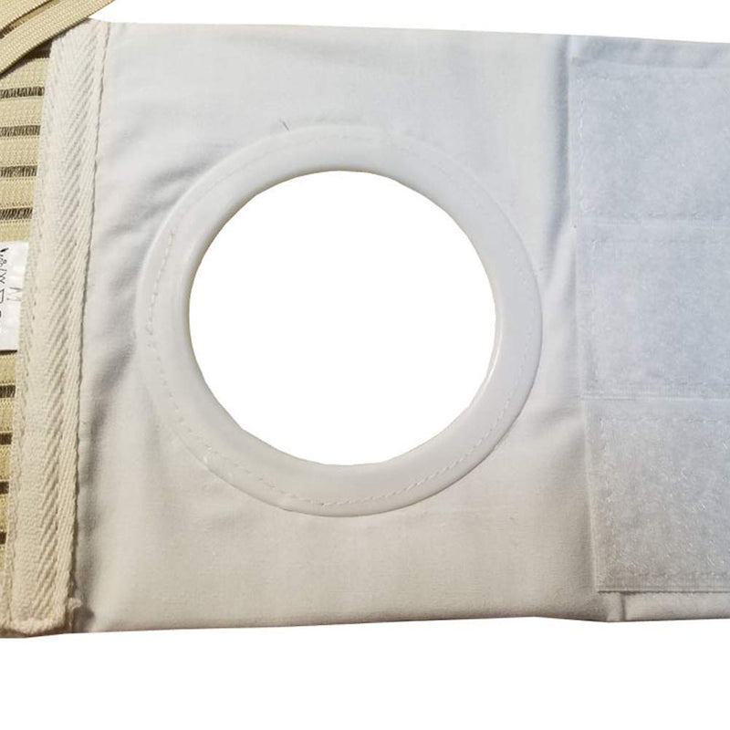 SUPVOX Ostomy Support Belt Elastic Hernia Band Breathable Belly Band for Man Woman Colostomy Abdominal Support S