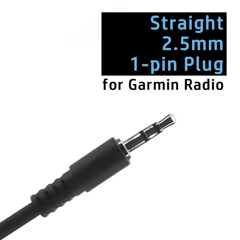 2 X NEWASHAN Earpiece for Garmin Radio Rino 110 120 130 520 530 610 650 655 700 750 755T Walkie Talkie 2.5mm 1-pin Clip Ear Hook Hanger Headset (D-Style)