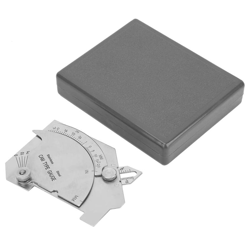 Hyuduo Steel Weld Gauge Sturdy Welding Measure Tool Stainless Steel MG-8 Bridge Welding Gage Seam Inspection Ruler Bridge CAM Welding Gage Weight 192g for Welding Measurement