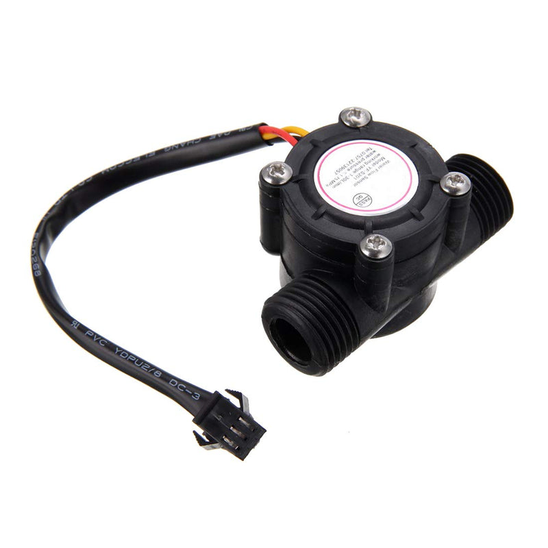 HiLetgo G1/2" Water Flow Hall Sensor Switch 1-30L/min 1.75MPa Flow Meter Flowmeter Counter Water Flow Sensor