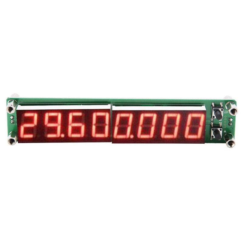 PLJ-8LED-H RF Signal Frequency Counter Cymometer Tester Module 0.1~1000MHz (Backlit Font red)