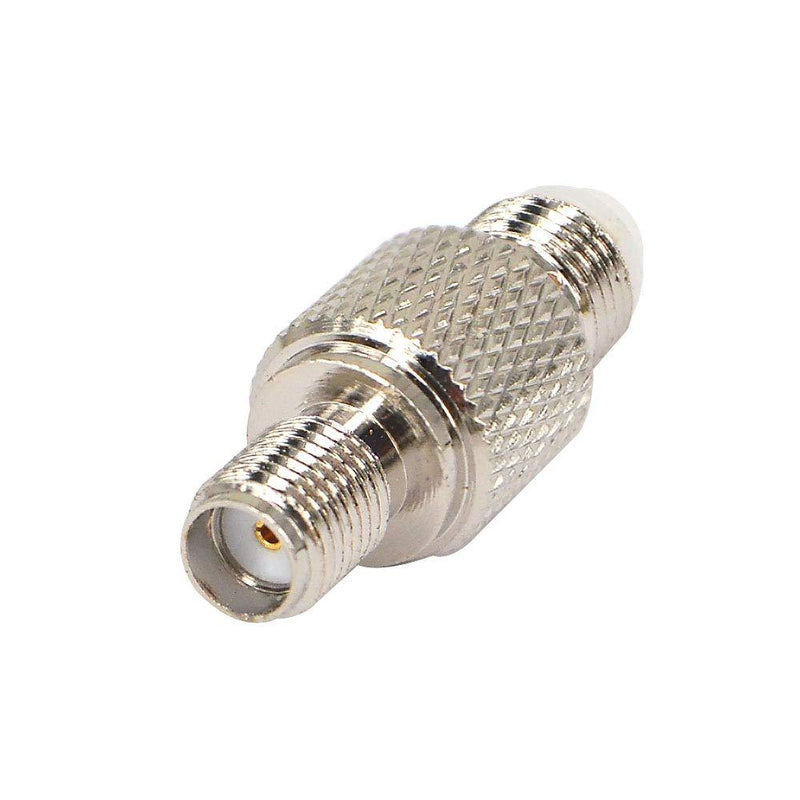 BOOBRIE SMA Coaxial Connector FME Female to SMA Female Coax Adapter WiFi Antenna Adapter for Antennas Wireless LAN Devices Coaxial Cable WiFi Radios External Antenna Cell Booster Pack of 2