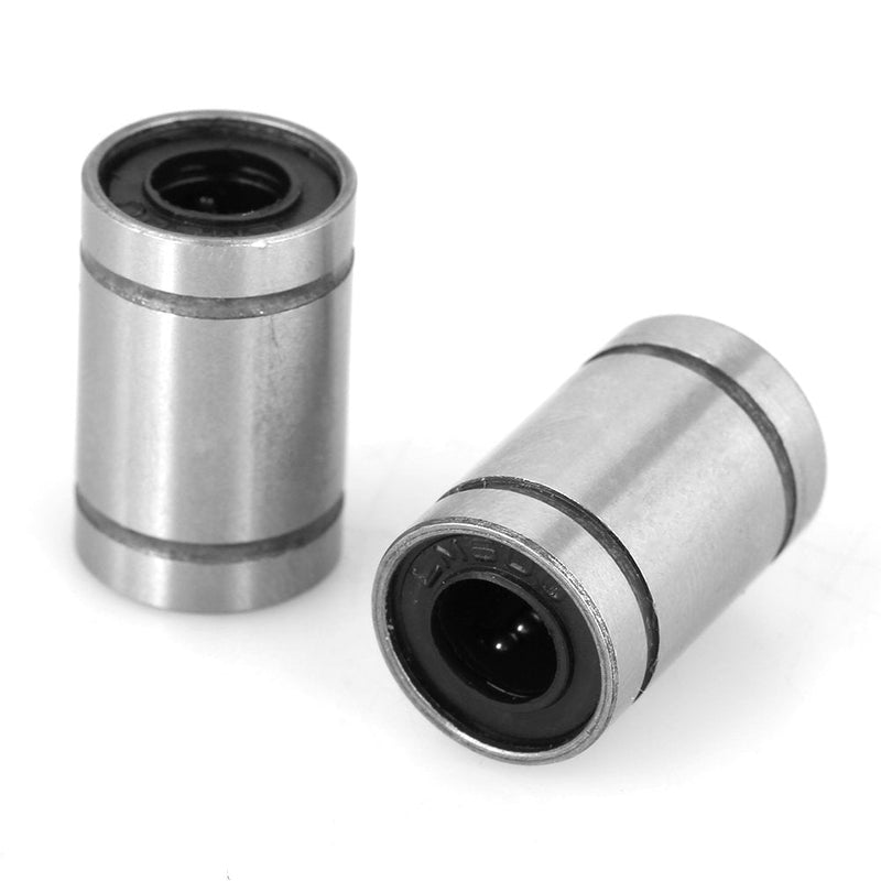 8Pcs LM6UU Linear Bearings 6mm CNC Linear Motion Ball Bearing Bushing Double Side Rubber Sealed for 3 Dimensional Printer CNC Parts