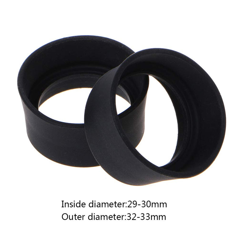 JunYe Pack of 2 Soft Rubber Eyepiece Eye Protection 29-30 mm Eye Protection Cups Eyepiece Covers for Binoculars Microscope