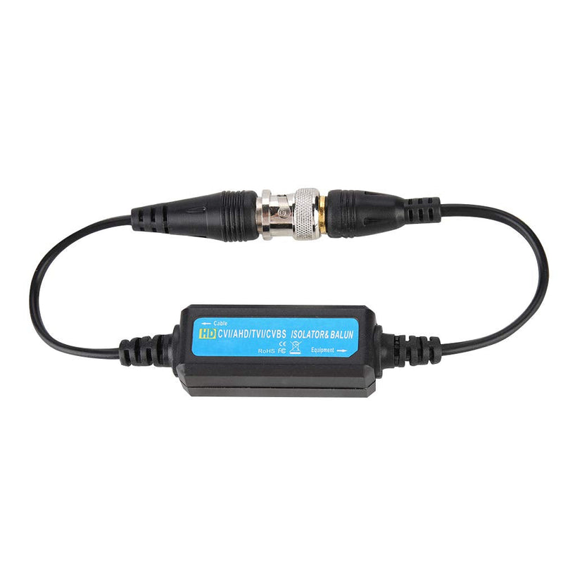 HD-TVI/CVI/AHD/CVBS Ground Loop Isolator Video Balun Coaxial BNC Male to Female for Camera