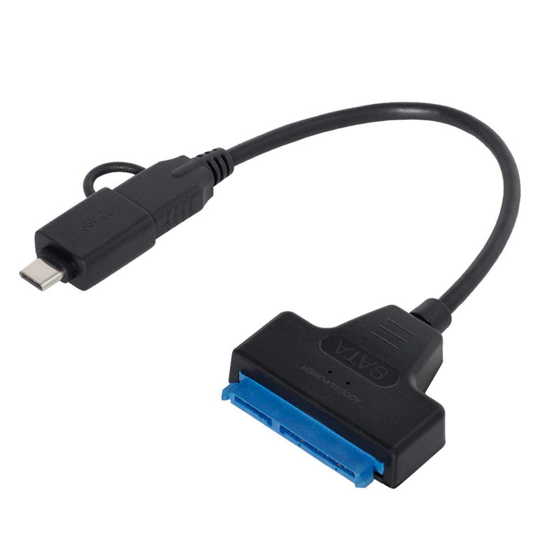 Cablecc Type C USB 3.0 Male to SATA 22 Pin 2.5" Hard Disk Driver SSD Adapter Cable for Laptop