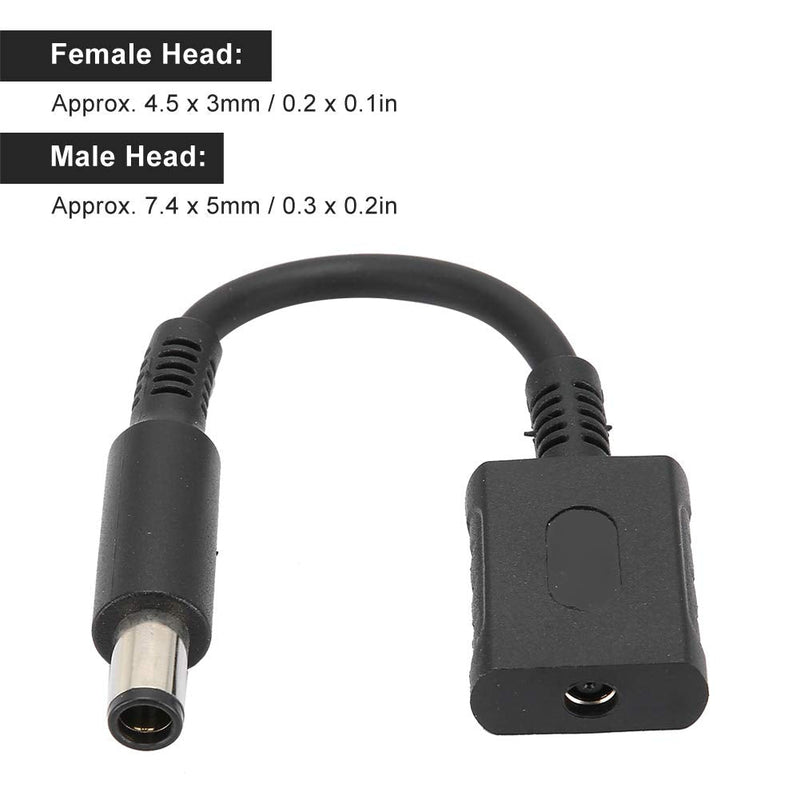 4.5 x 3mm Female to 7.4 x 5.0mm Male Converter, Power Connector Outdoor Plug Adapter DC Power Plug for DELL/HP Laptop,DC Power Adapter Connector Plug,for Hp Laptop Adapter Charger