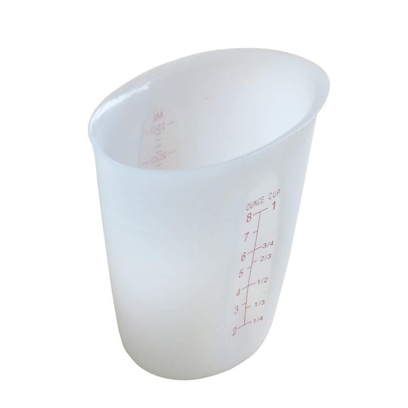Measuring Cups (2 Cup + 1 Cup) ZUYEE Silicone Flexible Stir and Squeeze Pour Baking Cup Dishwasher Safe BPA Free for Coffee Maker,Butter, Chocolate Mixing Plaster 500 ML + 250 ML