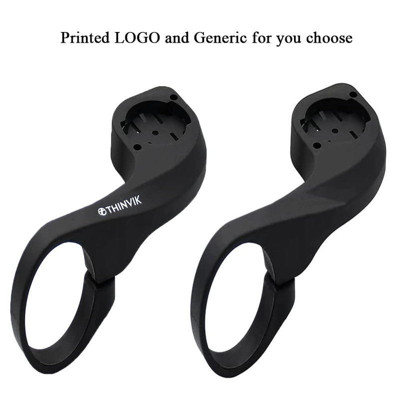 Thinvik Out Front Bike Computer Mount for Garmin Edge 830 820 810 800 530 520 Plus 520 510 500 200 130 25 GPS Compatible with 31.8mm 25.4mm Handlebar Black_Garmin mount