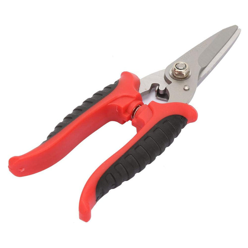 Straight Cut Shears Heavy Duty Metal Sheet Cutter 200mm Gardening Scissors with Non-Slip Handle for Cutting Hard Meterial