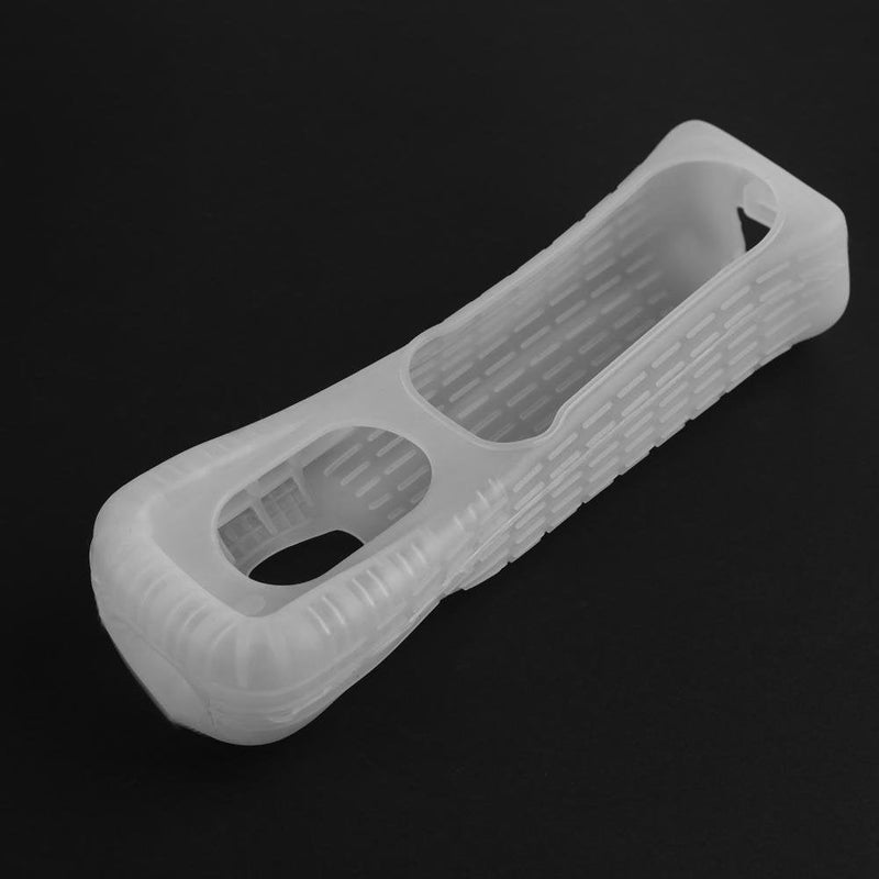 1 x Silicone Soft Cover for Wii Game Controller Soft Silicone Cover Case Protective Sleeve for Wii Remote Controller Protection (White) white
