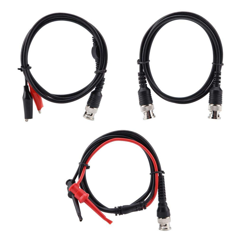 Coaxial Cable BNC to Crocodile Chip Multimeter Test Cable Hook Set Testing Lead Kit Oscilloscope Probes Cable BNC to Alligator Clips Test Cable