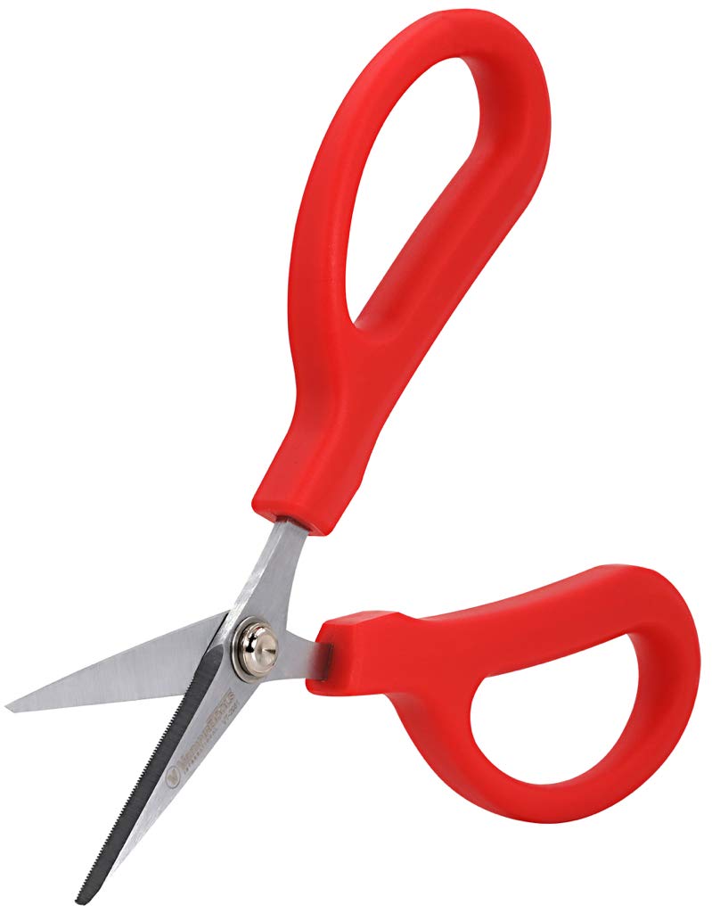 6 1/4" Fiber Optic Kevlar Cutter and Aramid Fiber Cutter - Best Scissors & Shears for Kevlar/Plastic/Canvas/Upholstery/Cloth/Fabric/Sailors Rope/Kevlar String/PCB Board/Tape and many others. (1)