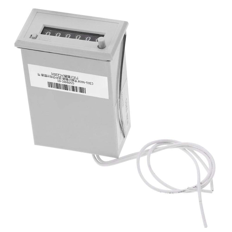 YWBL-WH Counter,Electromagnetic Counter 6 Digital Electronic Pulse Counter Totalizer CSK6-NKW (AC 220V) AC 220V