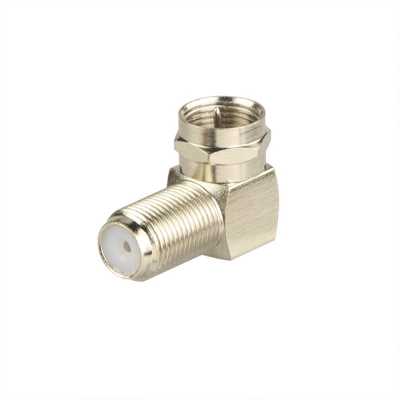 VCE 2-Pack Right Angle F-Type Coaxial RG6 Adapter