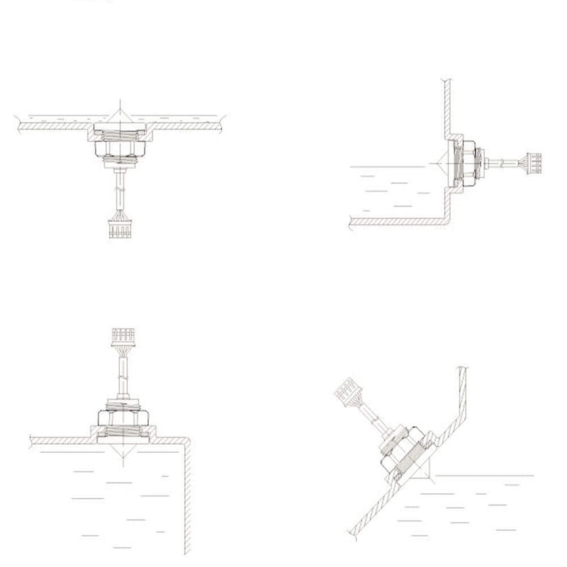 Taidacent FS IR02 FS-IR02 Optical Infrared Water Liquid Level Sensor Stainless Steel Tank Wired Water Leak Detector