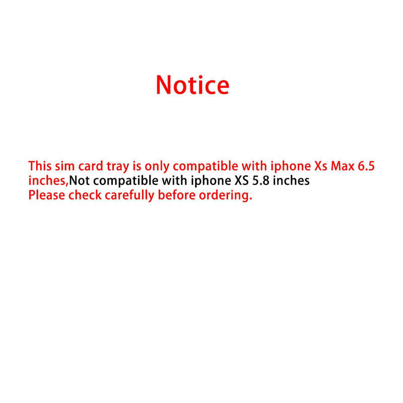 Perzework SIM Card Tray Holder Slot Replacement for iPhone Xs MAX (Gold) with Waterproof Rubber Ring and Eject Pin Gold