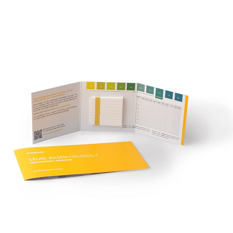 tri.balance pH test strips 99 pieces - pack of 1 I measuring range 5.6-8.0 pH I pH value measurement in urine - water I control of the acid-base metabolism