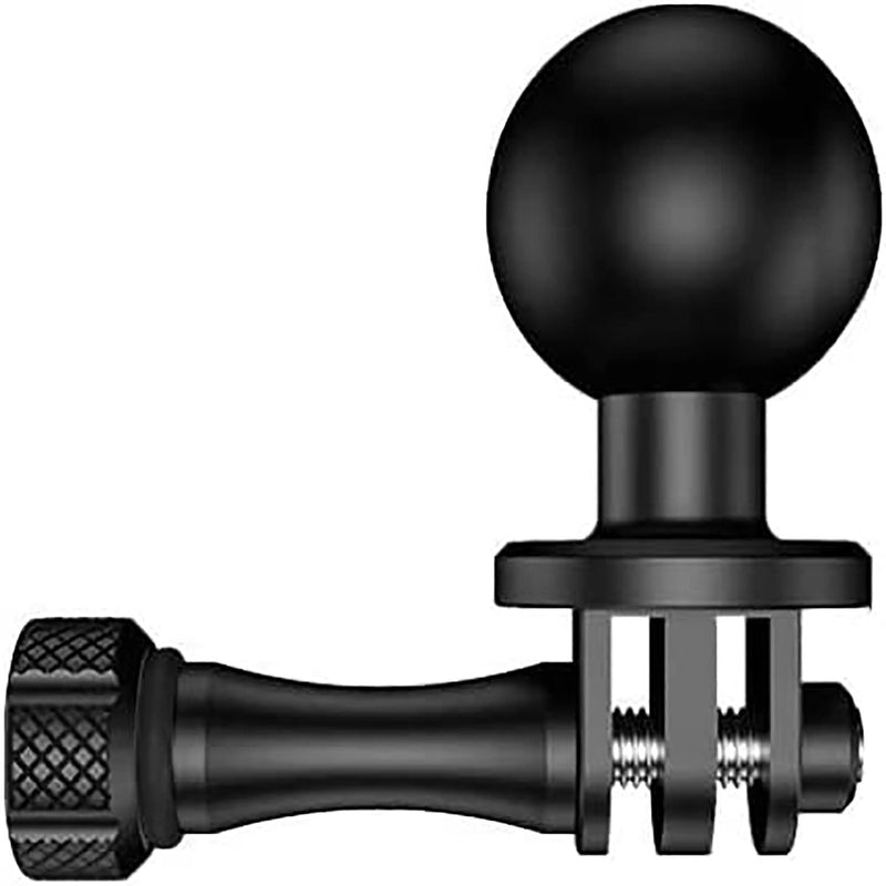 1" Ball Mount Adapter for Garmin/GitUP/Coyote/AKASO/Gopro Hero Sport Camera, Camera Bracket Compatible with RAM Mounts, 360 Degree Rotating Ball Head Mount (R15) *1 Black R15-1