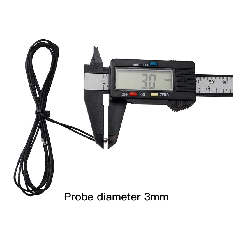 Imdinnogo PT1000-550BW Temperature Sensor Probe for CR-10 Plating Copper/3D Volcan/ V6 Brass 3D Printer Heater Block Thermistor Sensor Probe Resistant to high Temperature
