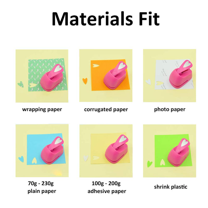 Craft Lever Punch 3 inch Heart Punch DIY Handmade Paper Punch (White 3inch Heart)