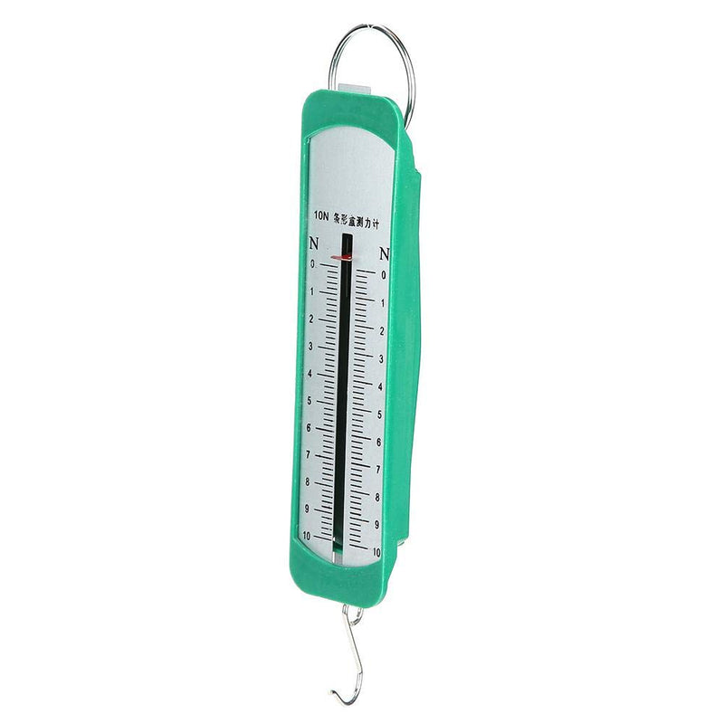 Oumefar 10N Newton Meter Plastic Spring Dynamometer Rod Physics Mechanical Experiment Instrument Spring Balance High Resolution for Physics Mechanical Experiments