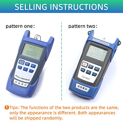 FTTH Fiber Optical Cable Tester Tool Fiber Optic Power Meter Test Seven Wavelength +10 to -70dBm for SC FC ST Connector CATV Testing and Telecommunciation