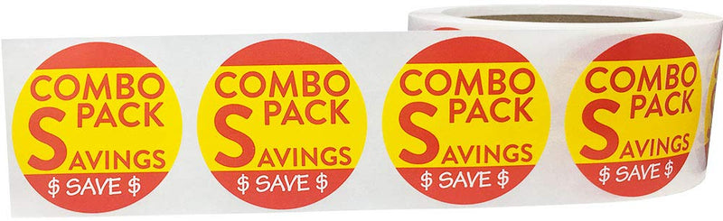 Combo Pack Savings Grocery Store Food Labels 2 Inch 500 Total Adhesive Stickers