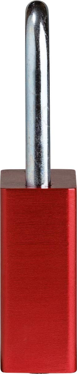 Brady SafeKey Lockout Padlock - Aluminum - Red - 1.5" Steel Shackle Vertical Clearance - Keyed Different