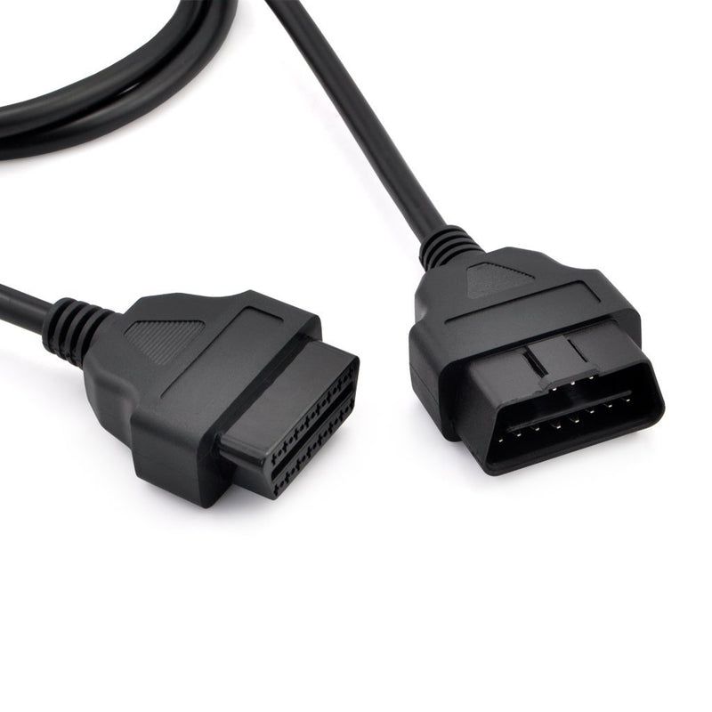 iKKEGOL 5ft 150cm 1.5M OBD-II OBD2 16 Pin Auto Car Male to Female Extension Cable Diagnostic Extender Cord Adapter