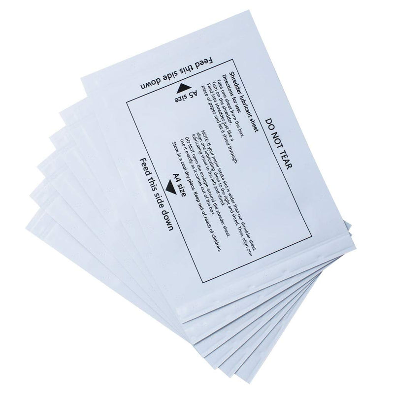 Paper Shredder Sharpening & Lubricant Sheets & Shredder Cleaning Sheets (12 Pack) 12 Pack