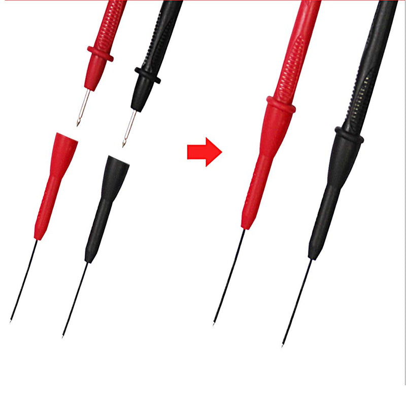ANCIRS 2mm Needle Test Probes, 600V/10A Non-Destructive Multimeter Test for Fluke Leads tl71 tl75 2pc
