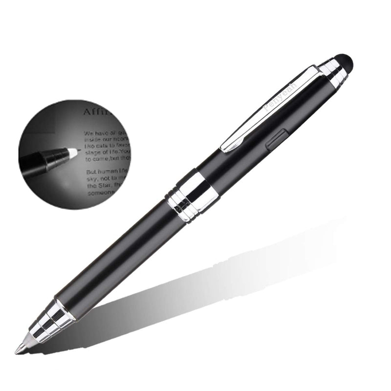 Penyeah LED Flashlight Pen, Pen Light with Stylus Pen Tip Multi-Function Capacitive Touch Screen Pen - Helpful for Touching Reading or Writing - P9 White Light