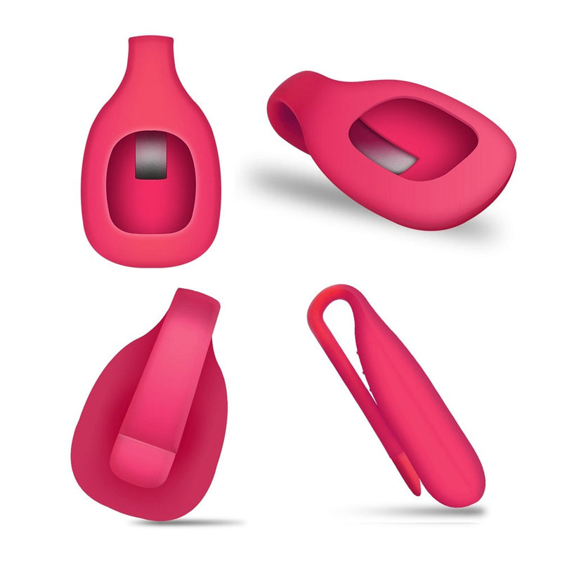 EverAct Clip Holder Compatible with Fitbit Zip (Set of 4) 4 Pack:WHITE PURPLE RED ORANGE