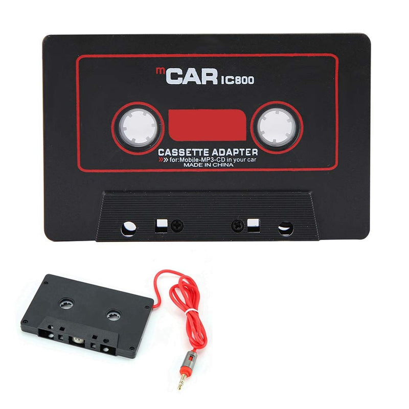 Car Cassette Player, Car Stereo Cassette Tape Adapter CD MD MP3 MP4 Player to 3.5mm Aux Audio for Mobile Phone
