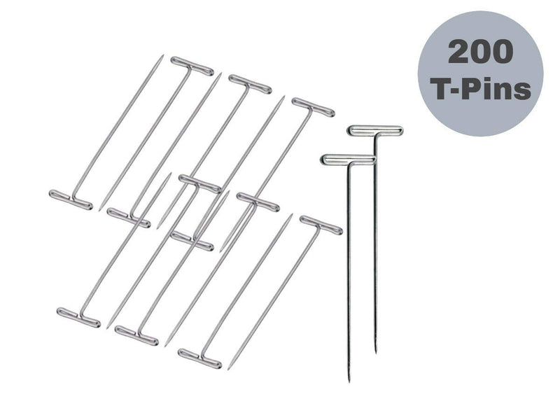 1InTheOffice T Pins 2 Inch, 9/16" Head Width, 2" L, 200 T-Pins
