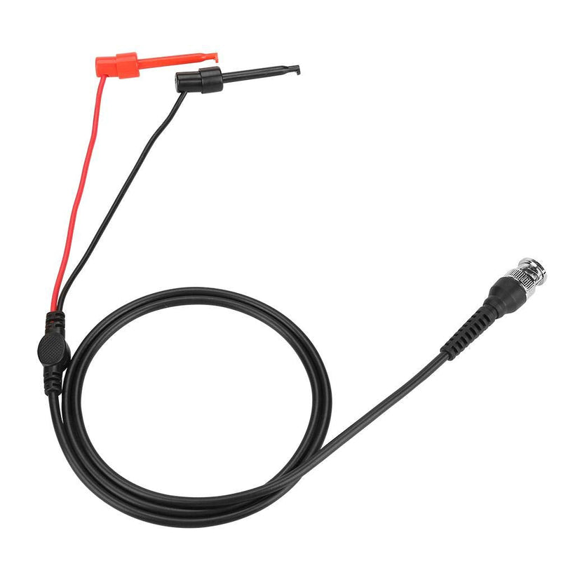 2 pieces hook clip probe cable, test hook clip probe cable BNC cable oscilloscope test probe cable dual banana test cable for oscilloscope, coaxial cable BNC test cable