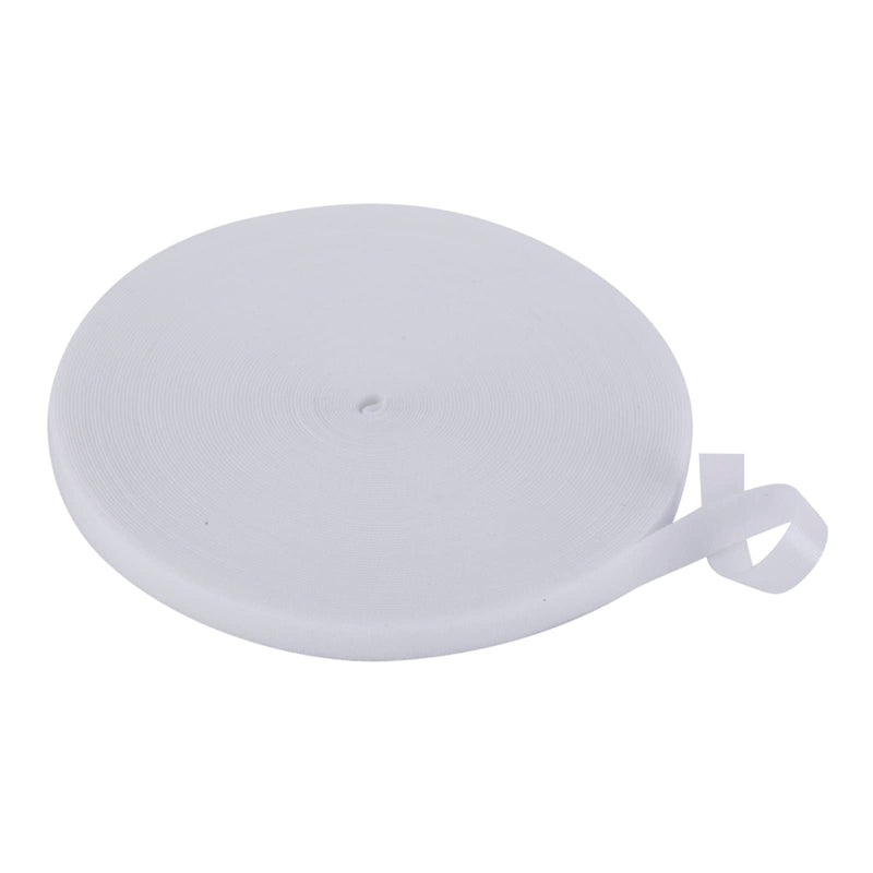 Reusable Wire Management Roll Nylon Fastening Cable Ties Straps XINYIBO 1/2 Inch Double-Sided Hook and Loop Tape (White, 25 Yards)