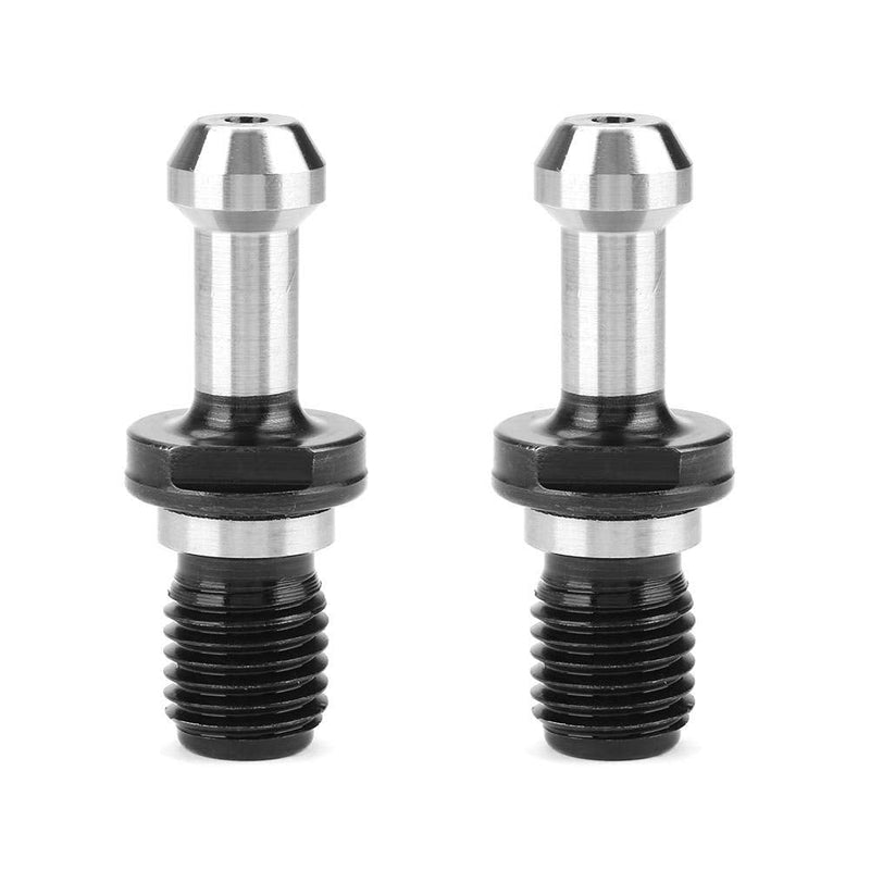 BT40 Pull Bolts, 2pcs BT40 45 DegreePull Bolts Carbon Steel Tool Holder CNC Milling Machine Solid Retention Knob