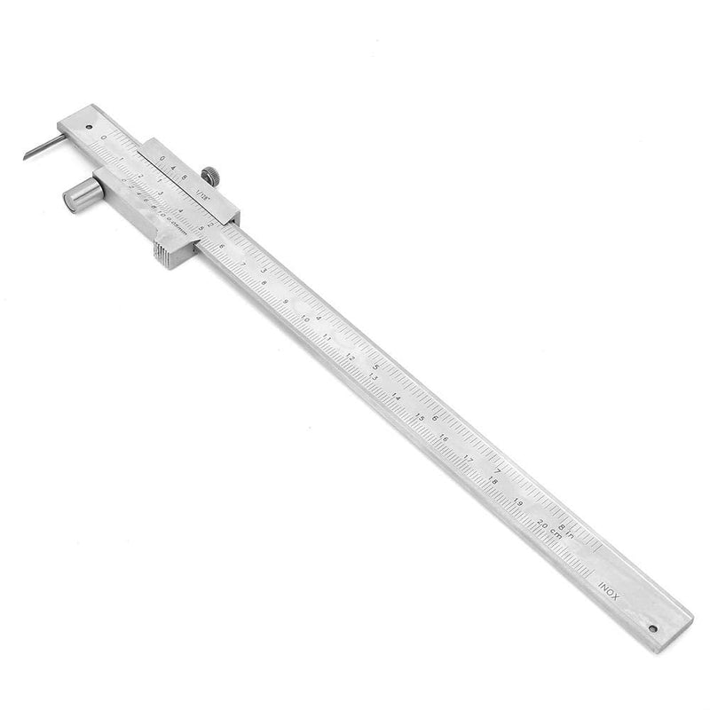 Scribing Caliper, 200mm 8in Dual Scale, Marking Vernier Caliper with Carbide Marking Needle for Scribe on Metal Wood Plastic