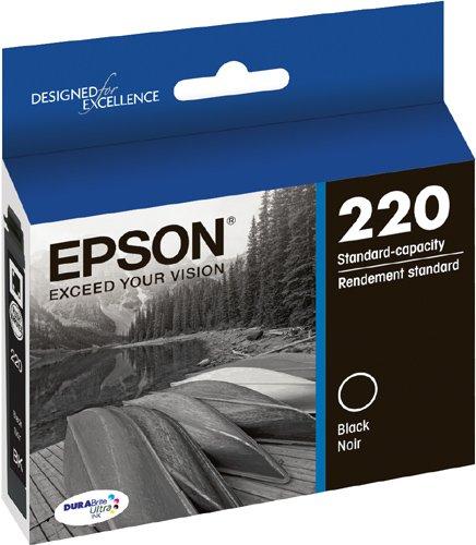 Epson T220120 DURABrite Ultra Black Standard Capacity Cartridge Ink (WF-2760, WF-2750, WF-2660, WF-2650, WF-2630, XP-424, XP-420, XP-320)